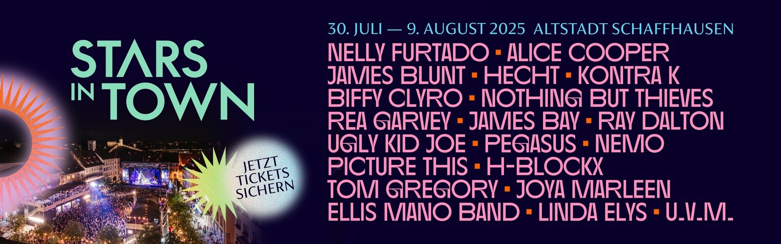 Stars in Town - 30. Juli bis 9. August 2025
